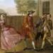 The Elopement: Pamela Flying to the Coach, While Lady Danvers Sends Two of Her Footmen to Stop Her (from Samuel Richardson's 'Pamela', 1740)